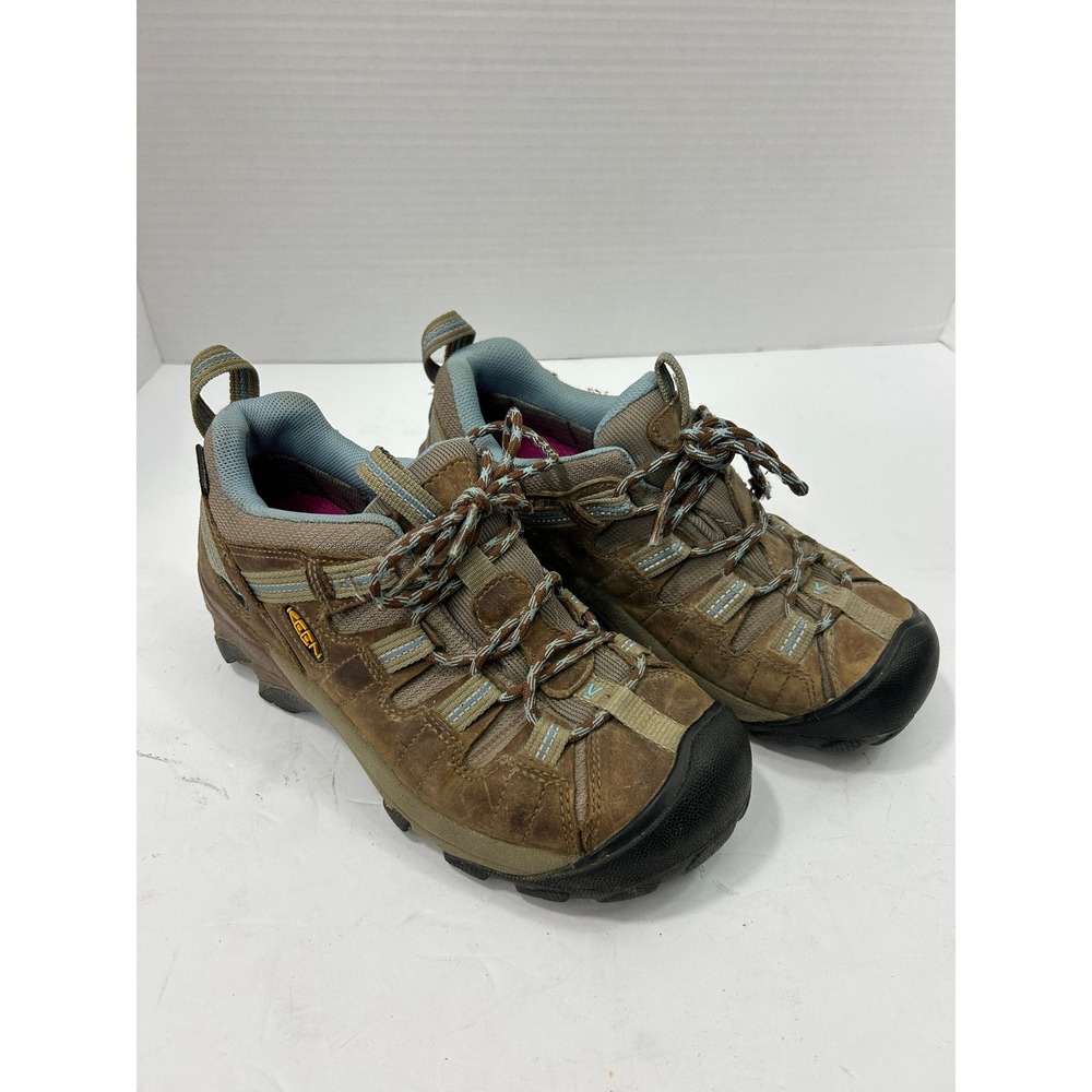 Keen Targhee II Hiking Shoes 6.5 Brown Waterproof Leather Gorpcore Hiking Trail
